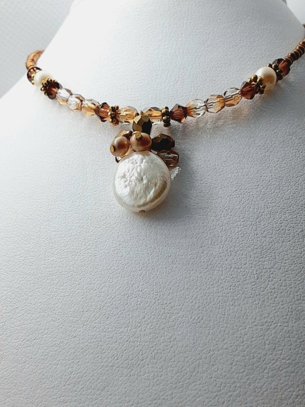 NEW 17 inch baroque pearl necklace - Picture 3 of 10